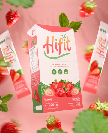 Hi Fit Fiber Drink Strawberry